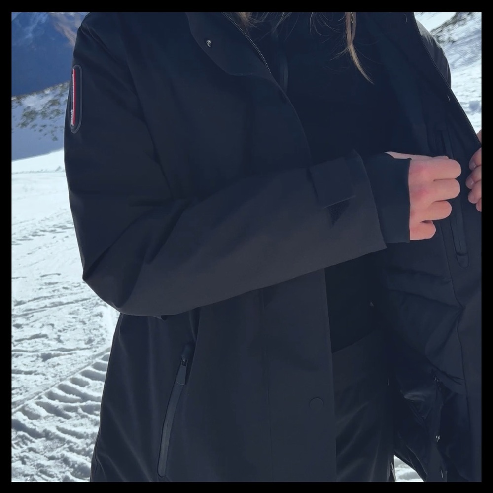 Zara Black Ski Jacket NWT Goldbergh style - Picture 12 of 16